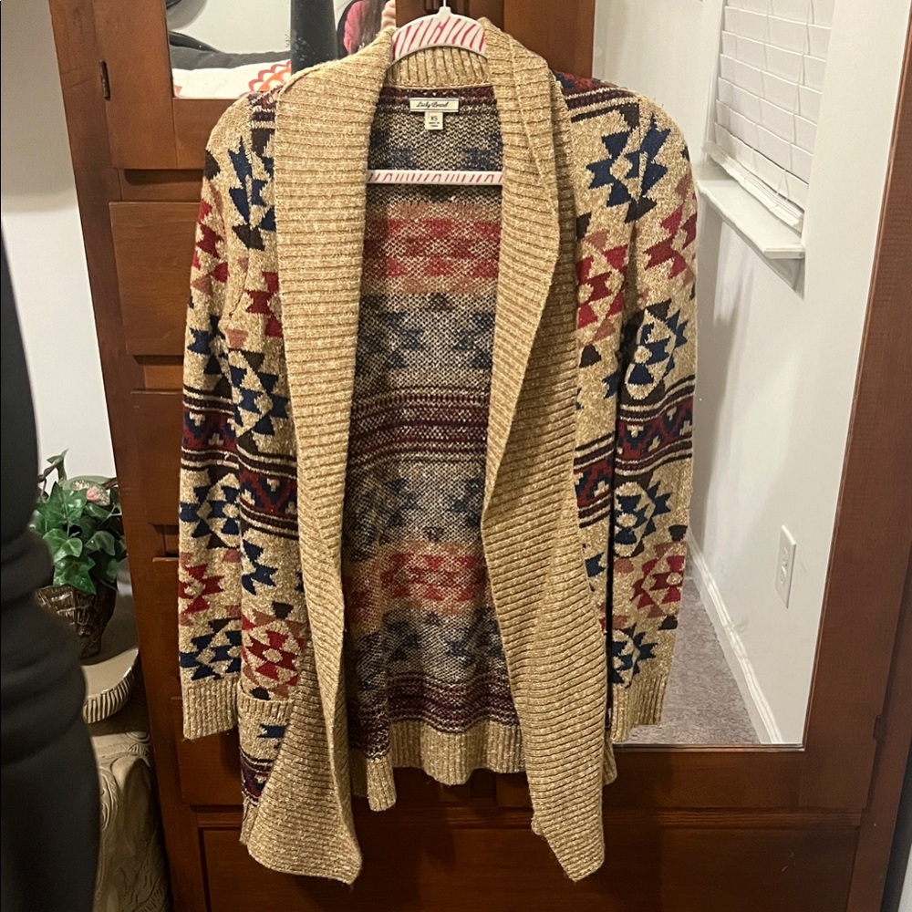 Lucky Brand Multicolor Patterned Cardigan